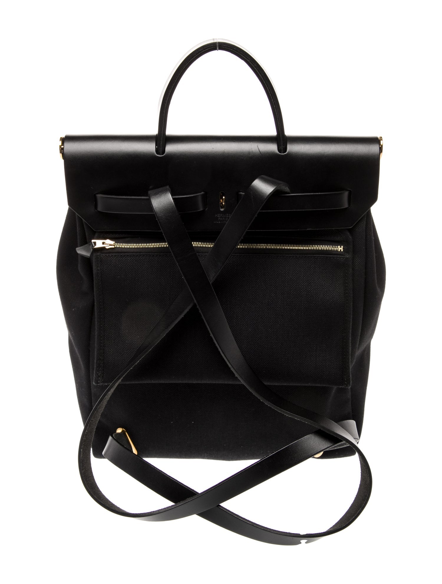 Hermès Toile Herbag a Dos Zip Retourne Backpack